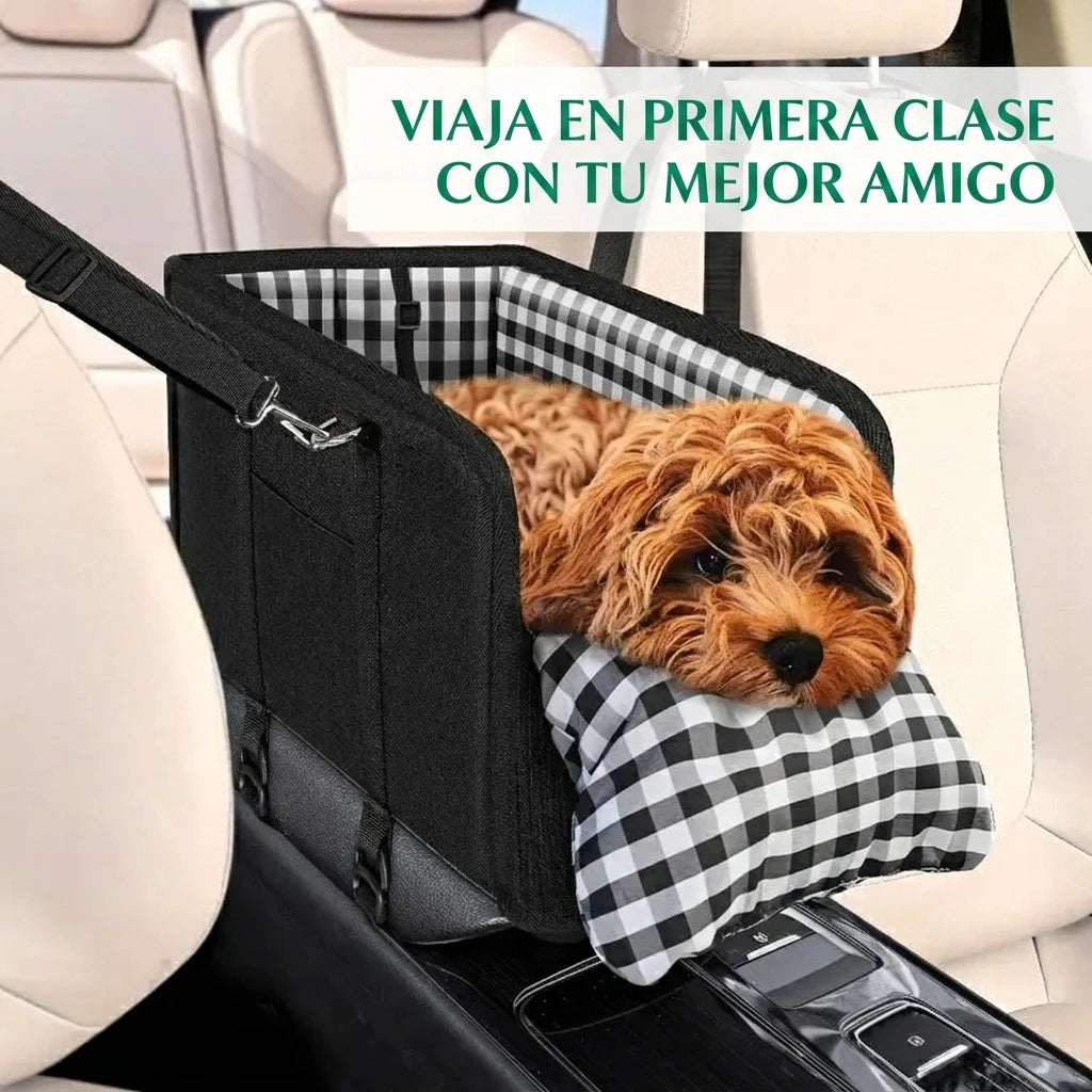 Asiento de Coche de Lujo para Mascotas - Seguridad y Confort Travel