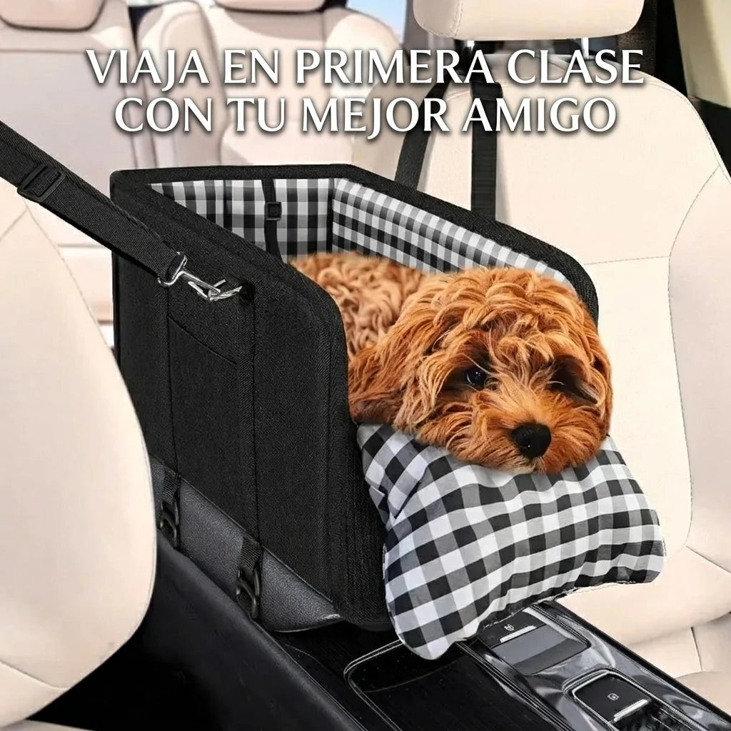 Asiento de Coche de Lujo para Mascotas - Seguridad y Confort Travel